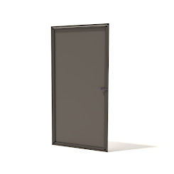 Aluminium ACP paneel met deur voor Kippenren | 85,6 x 176 cm