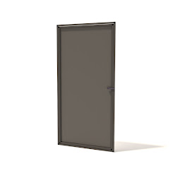 Aluminium ACP paneel met deur voor Konijnenren | 85,6 x 176 cm