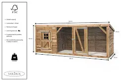 Voldux Kippenren met nachthok Britt XL