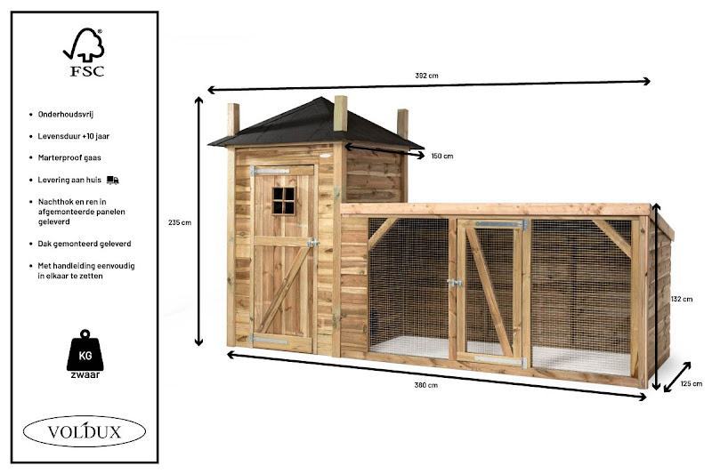 Voldux Kippenhok Hooiberg Lotte