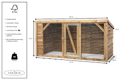 Houten Kippenren met dak Britt