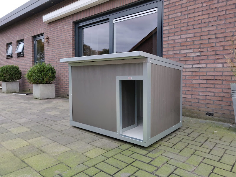 Hondenhok gesoleerd  Bruin L