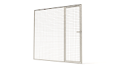 Los Draadpaneel Gegalvaniseerd met Deur  3 mm  B 175 x H 180 cm