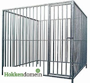 Hondenkennel Deur Rechts  2 x 2 meter  S8  P15