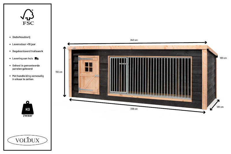 Voldux Hondenhok  Kennel Reno XL