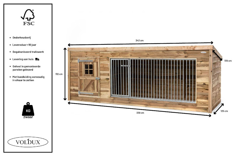 Voldux Hondenhok  Kennel Luna XL