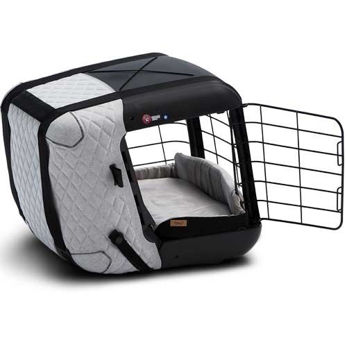 4Pets Caree Box Cool Grey voor Passagiersstoel of Achterbank