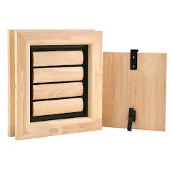 Tomsgates Houten Kattenluik / Hondenluik Nipper voor Deur | Rubberwood | Naturel | S