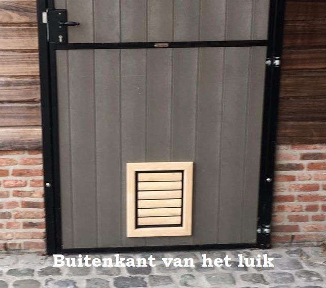 Tomsgates Houten Kattenluik  Hondenluik Nipper voor Deur  S