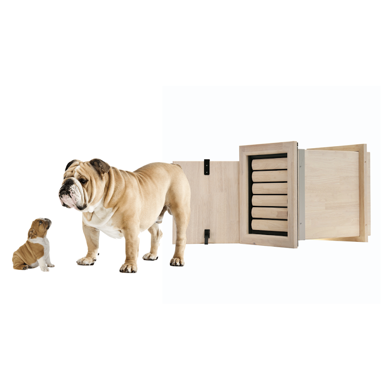 Tomsgates Houten Hondenluik Jake voor Muur  M