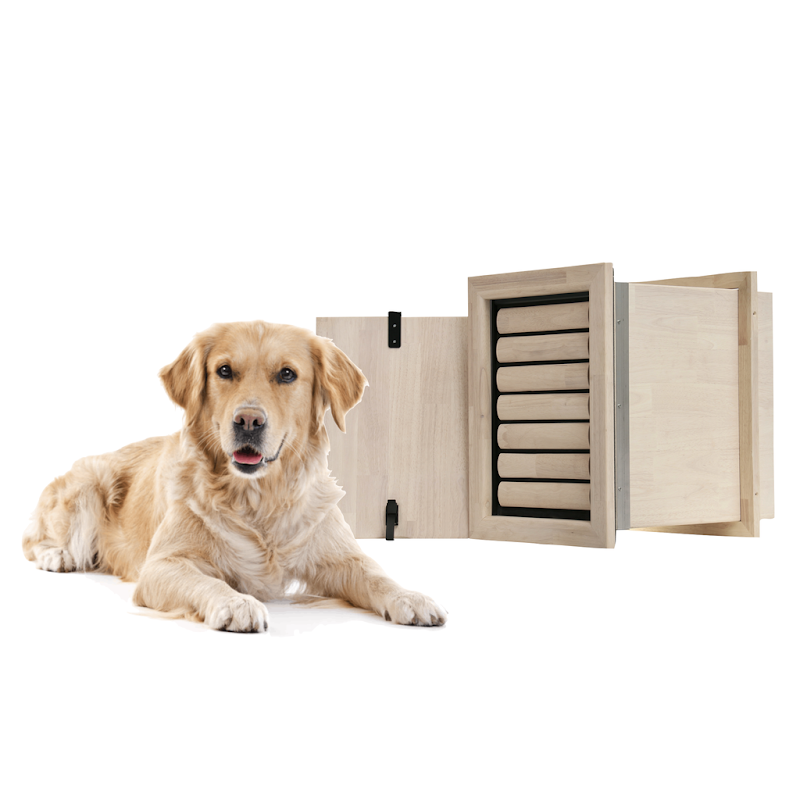 Tomsgates Houten Hondenluik Bouncer voor Muur  L