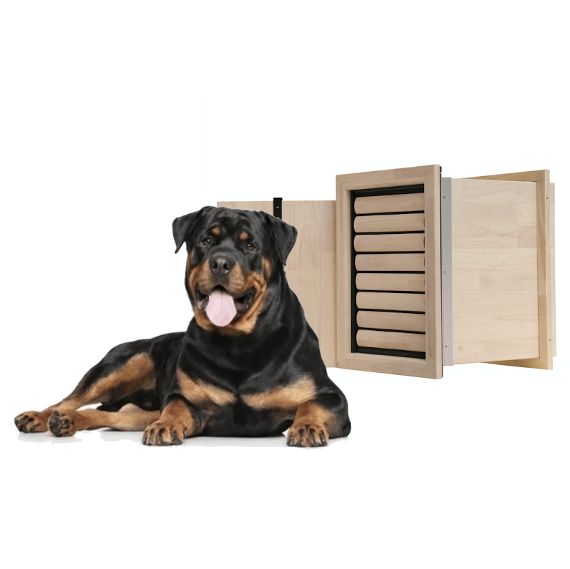 Tomsgates Houten Hondenluik Beethoven voor Muur  XL