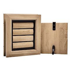 Tomsgates Houten Kattenluik  Hondenluik Nipper voor Deur tot 6 cm  Eik  Naturel  S