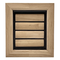 Tomsgates Houten Kattenluik / Hondenluik Nipper voor Muur | Eik | Wit geolied | S