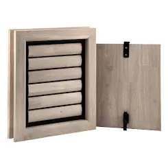 Tomsgates Houten Hondenluik Jake voor Deur tot 6 cm  Rubberwood  Grijs geolied  M