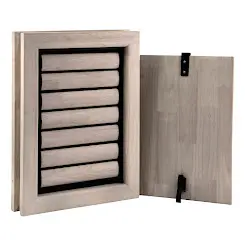 Tomsgates Houten Hondenluik Bouncer voor Deur tot 6 cm  Rubberwood  Grijs geolied  L