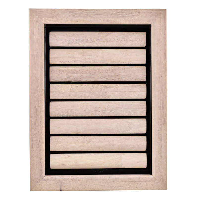 Tomsgates Houten Hondenluik Beethoven voor Muur tot 43 cm  Rubberwood  Wit geolied  XL