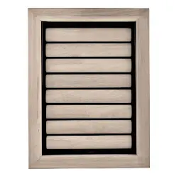 Tomsgates Houten Hondenluik Beethoven voor Muur tot 43 cm  Rubberwood  Grijs geolied  XL
