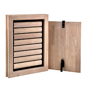Tomsgates Houten Hondenluik Beethoven voor Deur tot 6 cm  Rubberwood  Wit geolied  XL