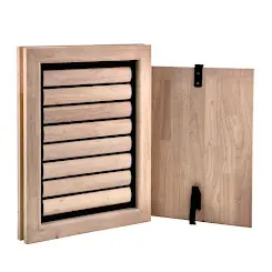 Tomsgates Houten Hondenluik Beethoven voor Deur tot 6 cm  Rubberwood  Wit geolied  XL