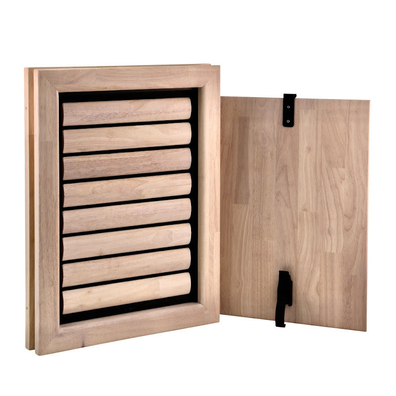 Tomsgates Houten Hondenluik Beethoven voor Deur tot 6 cm  Rubberwood  Wit geolied  XL