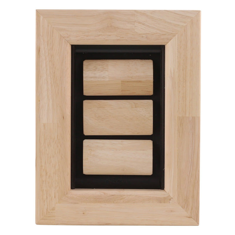 Tomsgates Houten Kattenluik Felix voor deur tot 6 cm  Rubberwood  Naturel  XS