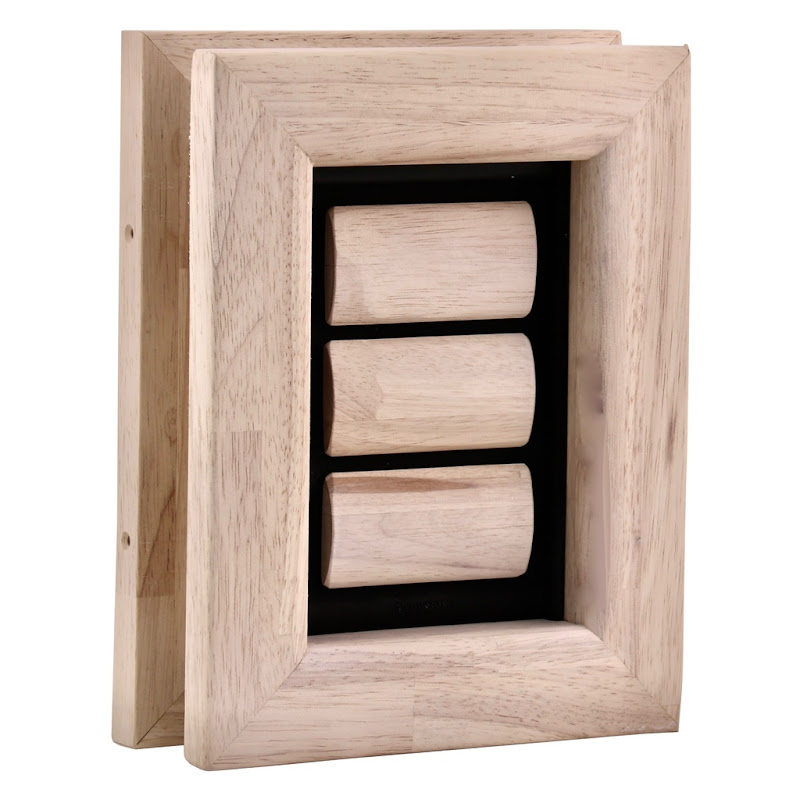 Tomsgates Houten Kattenluik Felix voor deur tot 6 cm  Rubberwood  Wit geolied  XS