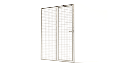 Los Draadpaneel Gegalvaniseerd met Deur - 3 mm