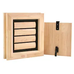 Tomsgates Houten Kattenluik  Hondenluik Nipper voor Deur  Rubberwood  Naturel  S
