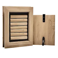 Tomsgates Houten Hondenluik Bouncer voor Deur  Eik  Wit geolied  L