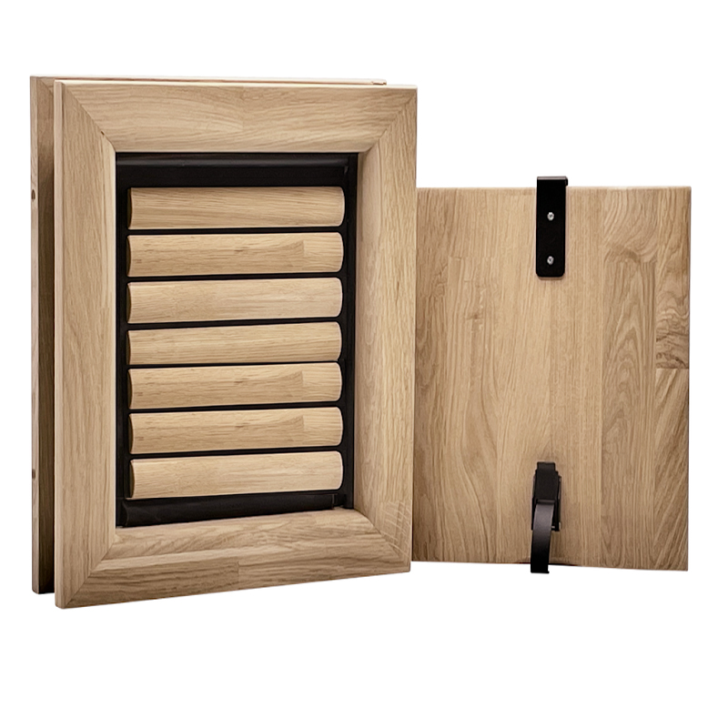 Tomsgates Houten Hondenluik Bouncer voor Deur  Eik  Wit geolied  L