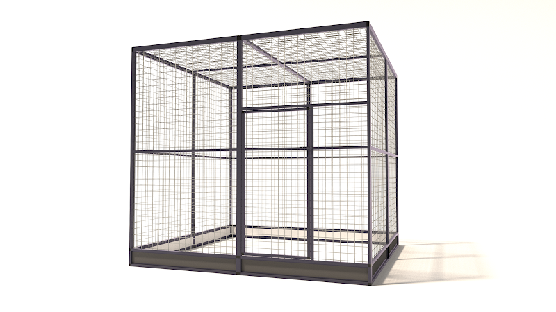 Aluminium vogelkooi Deluxe 