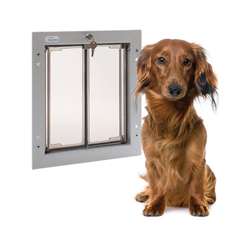 Plexidor Kattenluik  Hondenluik voor Deur  Zilver  M