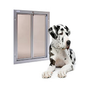 Plexidor Hondenluik voor Deur  Zilver  XL