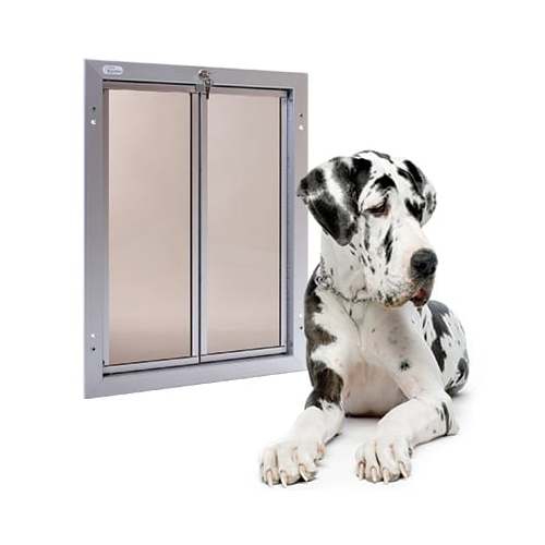 Plexidor Hondenluik voor Deur  Zilver  XL
