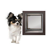 Plexidor Kattenluik  Hondenluik voor Muur  Brons  S