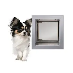 Plexidor Kattenluik  Hondenluik voor Muur  Zilver  S