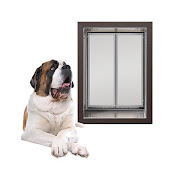 Plexidor Hondenluik voor Muur  Brons  XL
