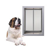Plexidor Hondenluik voor Muur  Zilver  XL