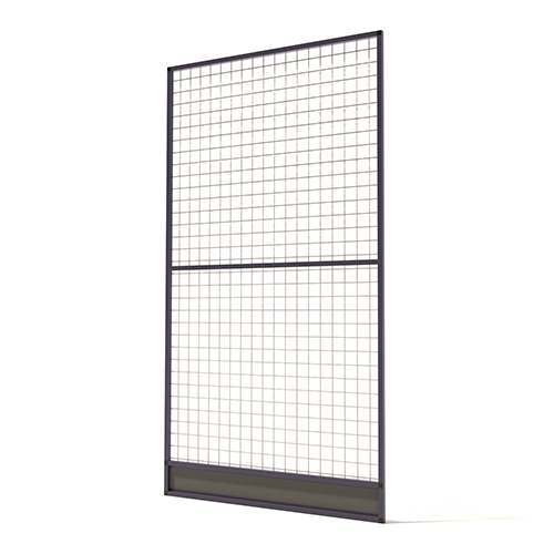 Aluminium Gaaspaneel met Morsrand  19mm gaas  102 x 186 cm
