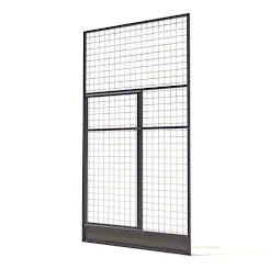Aluminium Gaaspaneel Konijnenren met Deur | 102 x 186 cm