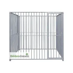 Hondenkennel Deur Links met Dak | 2 x 2 meter | S5 - P5