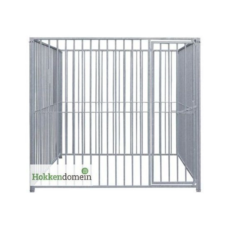 Hondenkennel Deur Links met Dak  2 x 2 meter  S5  P5