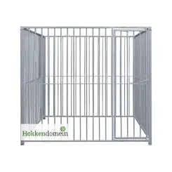 Hondenkennel Deur Rechts met Dak | 2 x 2 meter | S8 - P5