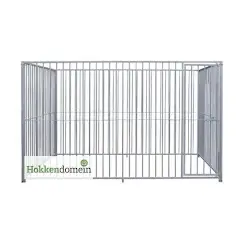 Hondenkennel Deur Links met Dak | 3 x 2 meter | S8 - P5