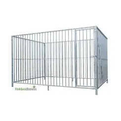 Hondenkennel Deur Rechts met Dak | 3 x 2 meter | S8 - P15
