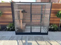 Aluminium Kattenren Deluxe | 25mm gaas | 306 x 197 x 188 cm