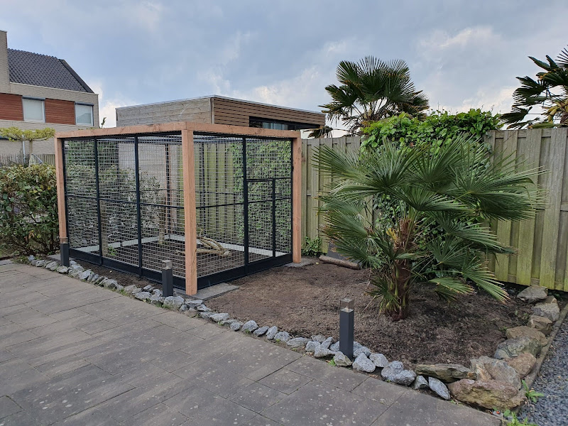 Aluminium Kattenren - 324 x 210 x 197 cm