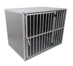 Kamerbench DL Pro Aluminium Links | 3 zijden dicht | L | B= 106 x D= 71 x H= 81 cm