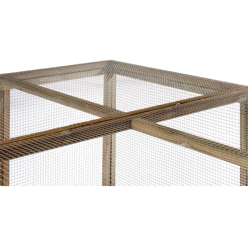 Houten Kippenren  19 mm gaas  121 x 179 x 183 cm